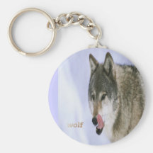 Schönes wildes Wolf keychain Schlüsselband
