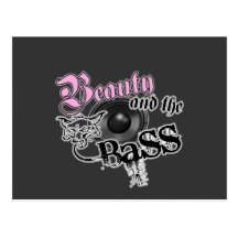 Schönheit und die BASS-Trance-Electro techno Rave  Postkarten