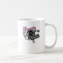 Schönheit und die BASS-Trance-Electro techno Rave  Kaffee Tasse