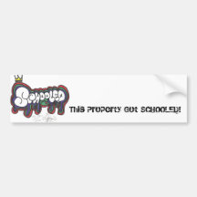 schooledskatecrew Logo, dieses Eigentum erhielt SC Auto Sticker