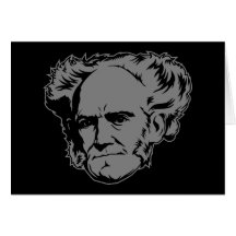 Schopenhauer Porträt Grußkarte