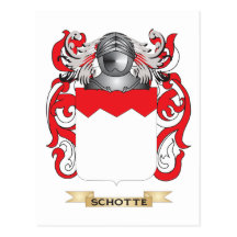 Schotte Wappen (Familienwappen) Postkarte