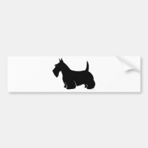 Schottische Terrier-Klassiker-Silhouette Autosticker