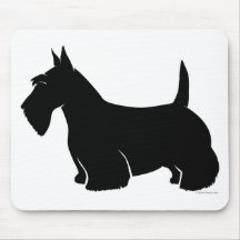 Schottische Terrier-Klassiker-Silhouette Mousepads