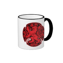 Schottisches rotes Löwe-Kreuz Kaffee Tasse