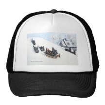 Schottisches Terrier Sledding Kultcaps