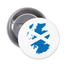 Schottland-Flaggen-Karte Größengleich Anstecknadelbuttons