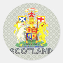 Schottland-Wappen Runder Sticker