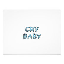 Schrei-Baby-Blau Einladungskarten