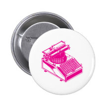 Schreiben Sie Schreibens-Maschine - magentarote Ve Button