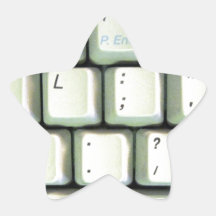 Schreibmaschinen-Tastatur Aufkleber