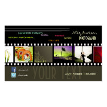 Schriftart der Portfoliogeschäftskarten-Fotos temp Visitenkarten