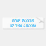 Schritt-Schwester des Bräutigams Autosticker