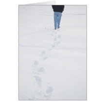 Schritte in der neuen Schnee-Winter-Karte