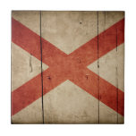 Schroffe Alabama-Flagge Keramikfliese
