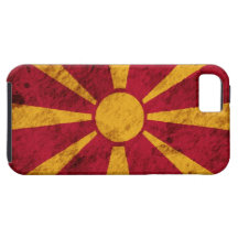 Schroffe mazedonische Flagge Etui Fürs iPhone 5