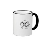Schroffe Zigarren-rauchender Mann Tasse