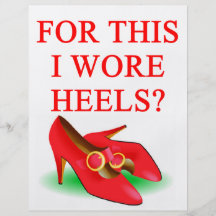 Schuhe mit hohem Heels Personalisierte Flyer