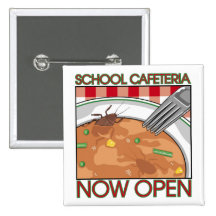 Schulcafeteriaknopf Anstecknadel