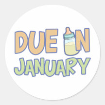 Schuld im Januar Aufkleber