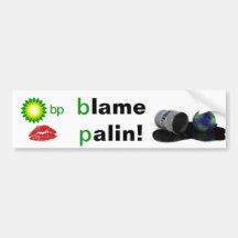 Schuld Palin! Auto Sticker