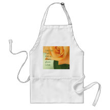 Schürze mit einem Pfirsich Rose fertigen besonders