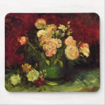 Schüssel der Pfingstrosen und der Rose, Vincent va Mousepads