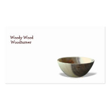 Schüssel Woodturning Visitenkarte-Schablone