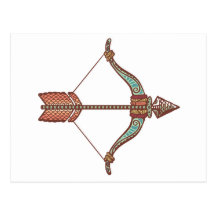 Schütze/Sagittarius Symbol Postkarten