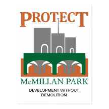Schützen Sie McMillan Parkpostkarte