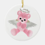 Schutzengel-Bärn-Verzierung KRW rosa Weihnachtsbaum Ornamente