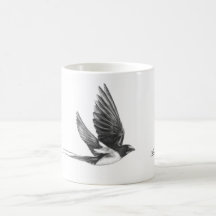Schwalbe im Flug Tasse