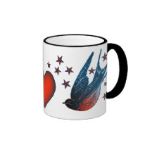 Schwalben und Sterne Tasse