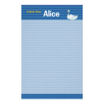 Schwan-Briefpapier Individuelle Druckpapiere