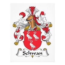 Schwan Family Crest Custom Invitation