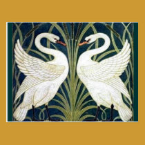 Schwan und Eile und Iris wallpaper zugesprochenen  postkarten