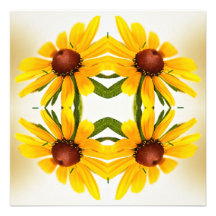 Schwarz-Mit Augen Susan-Kaleidoskop-Muster Individuelle Ankündigskarten