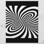 SCHWARZ-WEISSE ZEBRA-WIRBELS-MUSTER-OPTISCHE ILLUS INDIVIDUELLE FLYER
