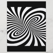 SCHWARZ-WEISSE ZEBRA-WIRBELS-MUSTER-OPTISCHE ILLUS INDIVIDUELLE FLYER