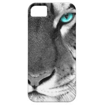 Schwarz-weißer Tiger iPhone 5 Hülle