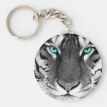 Schwarz-weißer Tiger Schlüsselbänder