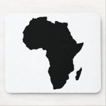 schwarze Afrika-Form mousepads