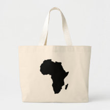 schwarze Afrika-Form Tasche