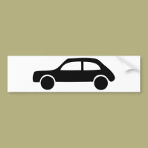 schwarze Autoikone autoaufkleber