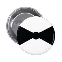 schwarze Bogen-Krawattenikone Button