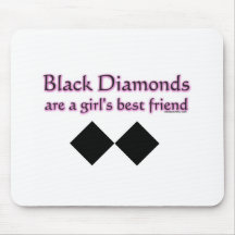 Schwarze Diamanten sind ein bester Freund der Mädc Mousepad