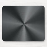 Schwarze Edelstahl-Blick-Metallmuster-Mausunterlag Mousepad