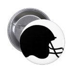 schwarze Football-Helmikone Anstecknadelbuttons