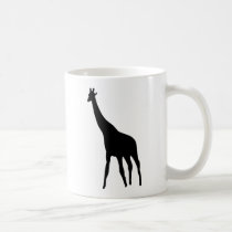 schwarze Giraffenikone tassen