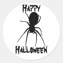 Schwarze gruselige Spinnen-Aufkleber Halloweens